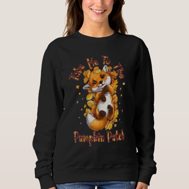 Take Me To The Pumpkin Patch Red Forest Fox Baby A Sweatshirt (Vorderseite)