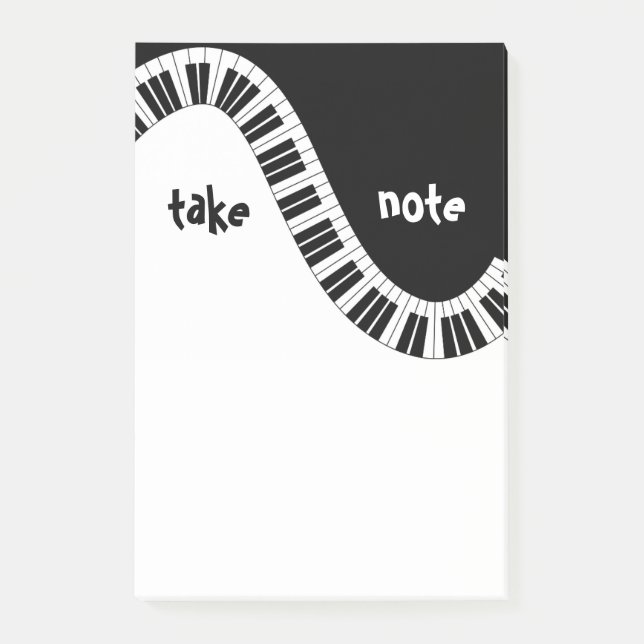 "Take Note" Musical Post-It Notes Klebezettel (Vorderseite)