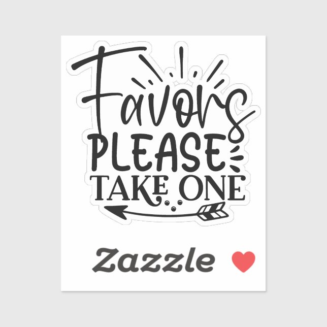 Take only one aufkleber (Blatt)