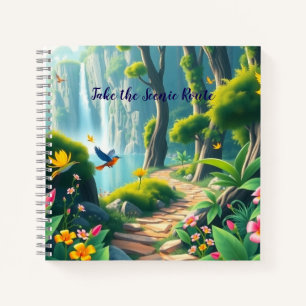 "Take the Scenic Route" Journal - Natur-Inspirred Notizbuch