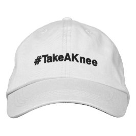 #TakeAKnee, friedlicher politischer Protest Bestickte Baseballkappe