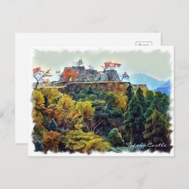 Takeda Castle ポストカード Postkarte (Vorne/Hinten)