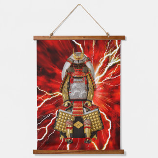 Takeda Shingen Samurai Armor Wall Tapestry Wandteppich Mit Holzrahmen