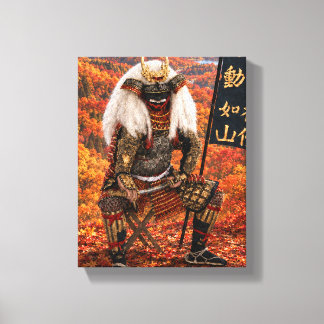 Takeda Shingen Samurai-Rüstung Herbst 8x10 Leinwanddruck