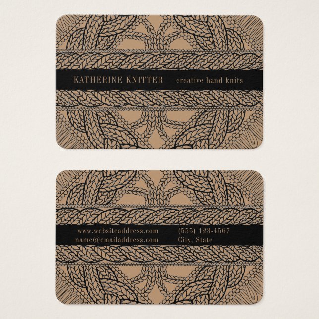 TAKELKABEL STRICK Euro Size Business Card (Vorne & Hinten)