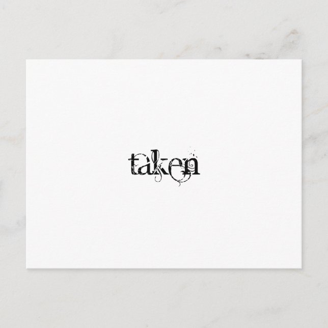 Taken Postkarte (Vorderseite)