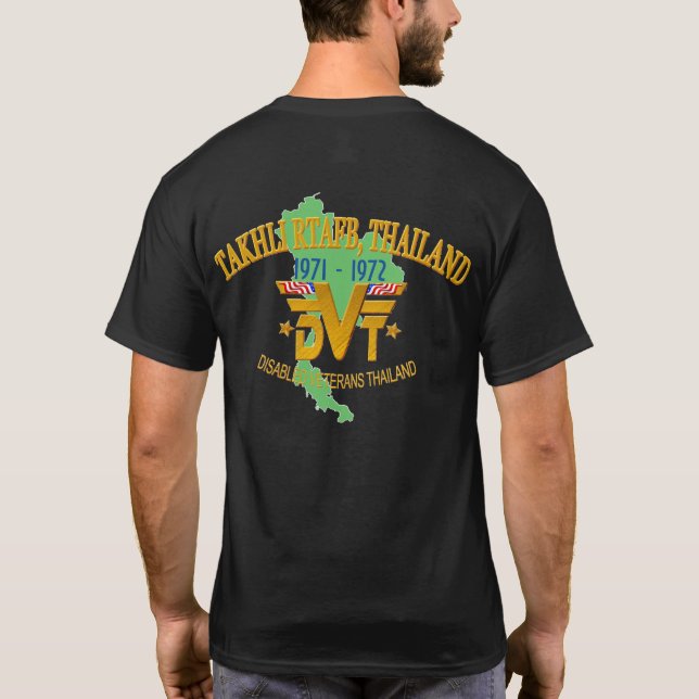 Takhli RTAFB, T-shirt de vétérans de la Thaïlande (Dos)