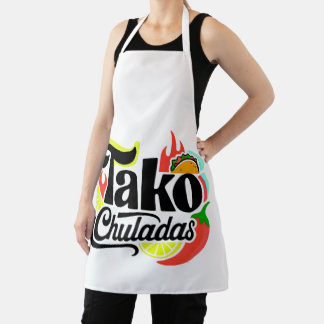Tako Chuladas Lustiger Mexikanischer Essen All-Ove Schürze