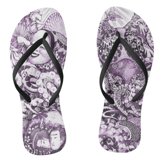 Tako emaki300purple @miyairi flip flops (Fußbett)