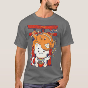 Tako und Neko Restaurant T-Shirt