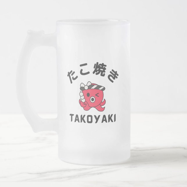 Takoyaki Mattglas Bierglas (Links)