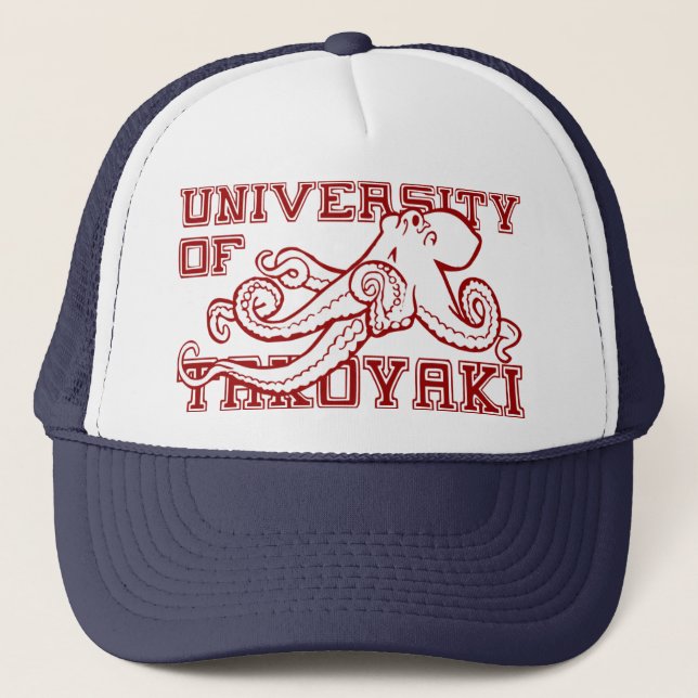 Takoyaki Universität Japanischer Oktopus lustig Truckerkappe (Vorderseite)