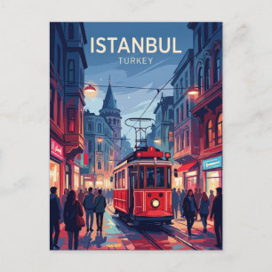 Taksim und Istiklal Avenue Türkei Postkarte