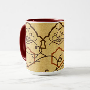 Taktile gewebte Bögen   Erdiges islamisches Design Tasse