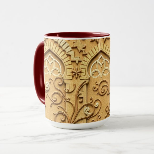 Taktile Gewebte Reben | Future Traditionalist Tasse (Vorderseite Links)