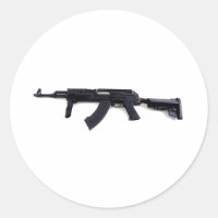 Taktischer AK47-Sturmgewehr Links Profilaufkleber