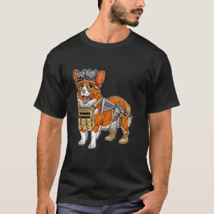 Taktischer Corgi Lustig Für Männer Frauen T-Shirt