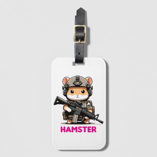Taktischer Hamster Gepäckanhänger (Vorderseite Vertikal)
