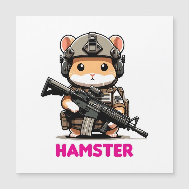 Taktischer Hamster Magnetkarte (Vorderseite)