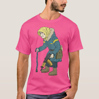 Taktisches Babuschka Ukrainische Oma T-Shirt