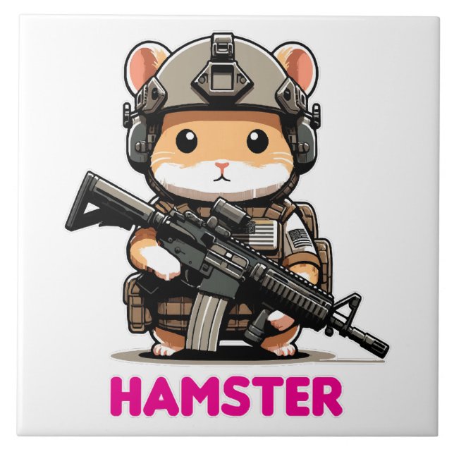 Taktisches Hamster Fliese (Vorderseite)
