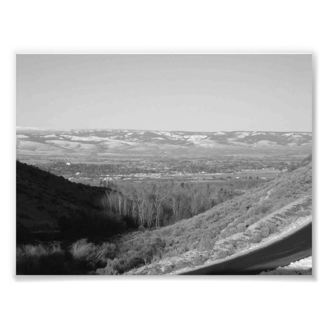 Tal 2 (SCHWARZ UND WEISS) Fotodruck (Vorne)