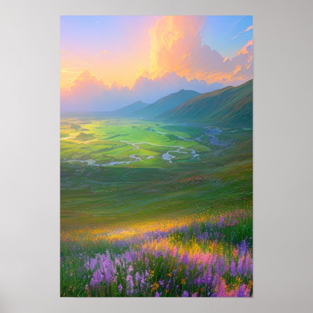 Tal der farbenfrohen Träume Poster (Vorne)