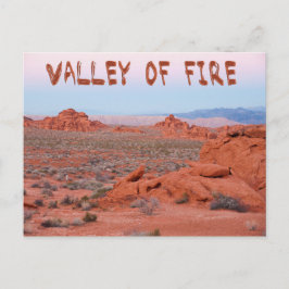 Tal der Feuerlandschaft Postkarte