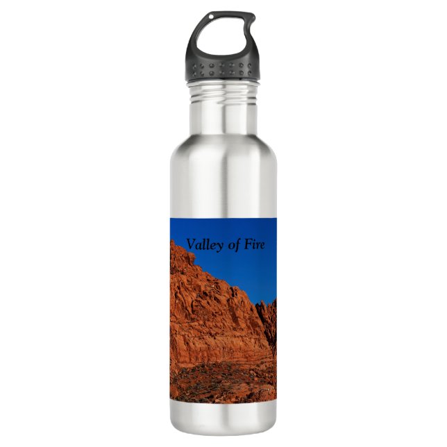 Tal der Feuersäule Edelstahlflasche (Vorderseite)