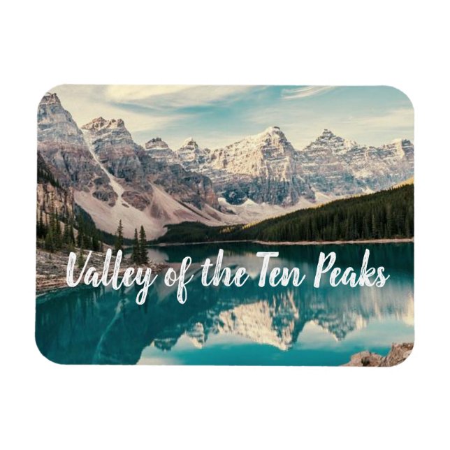 Tal der Zehn Zinnen, Banff stilisiert Magnet (Horizontal)