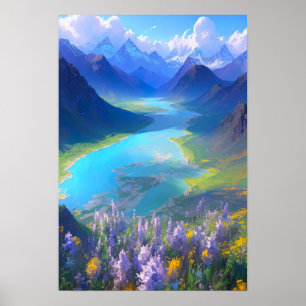 Tal des Azurblasees Poster