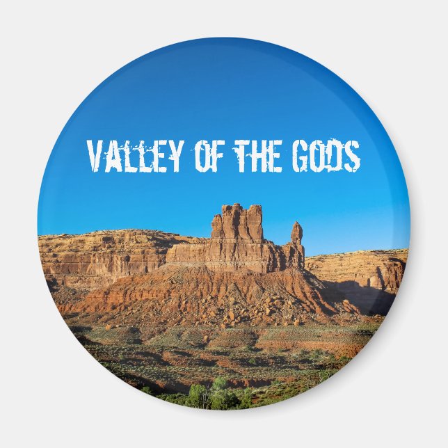 Tal des Gods Blue Skies Butte Magnet (Vorne)