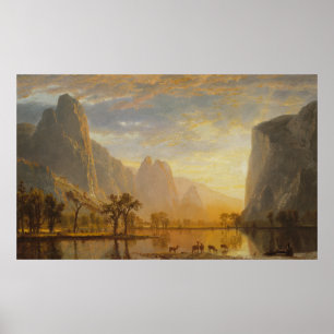 Tal des Yosemite Albert Bierstadt Poster