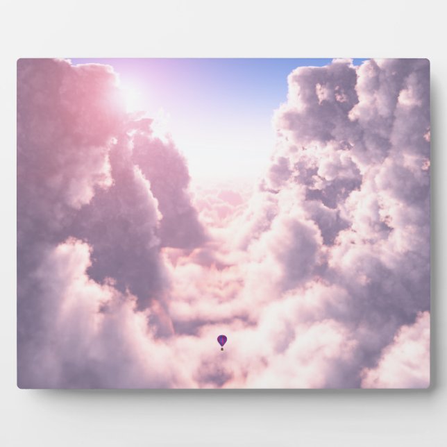 Tal im Clouds Foto Plaque Fotoplatte (Vorderseite)