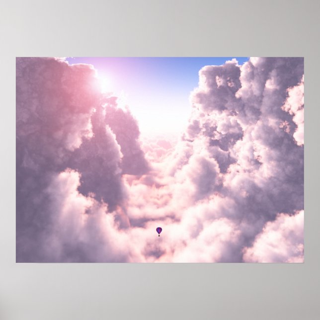 Tal in der Wolkenpresse Poster (Vorne)