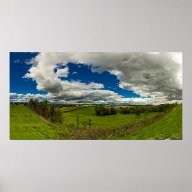 Tal in Walnut Creek, Ohio im Sommer Poster (Vorne)