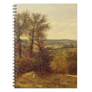 Tal John Constables   Dedham, c.1802 (Öl auf canv Notizblock