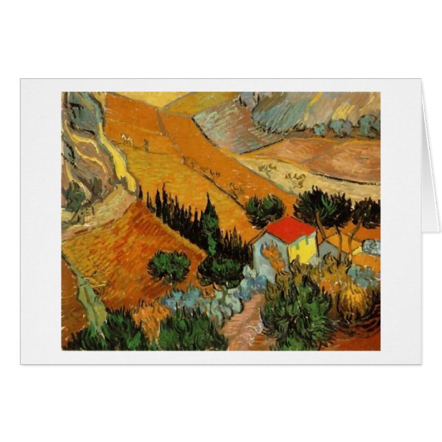 Tal mit Plowman (F727)Van Gogh Fine Art (Vorderseite (Horizontal))