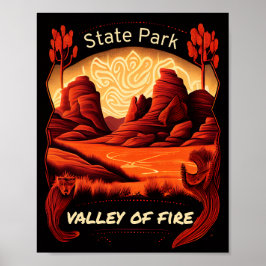Tal Staat Park Vintag Poster