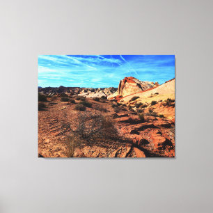 Tal von Feuer Overton Nevada Landschaft Leinwanddruck