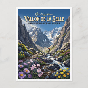 Tal von La Selle, Saint-Christophe-en-Oisans Postkarte