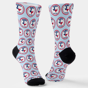 Talarico für Texas Rot Weiß Blau Wahl Socken