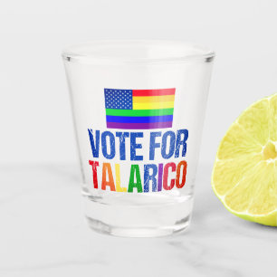 Talarico Regenbogen-Amerikanische Flagge 2026 Wahl Schnapsglas