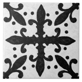 Talavera 10 Black White Grey Mediterranean Geo Fliese