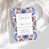 Talavera azulejo blaue Kachel Vintag mexikanische 