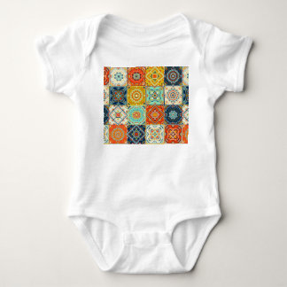 Talavera, Azulejos, türkische Mosaiktapete. Baby Strampler