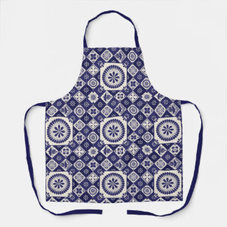 Talavera-Blaufliese Schürze