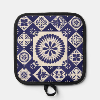 Talavera-Blaufliese Topflappen
