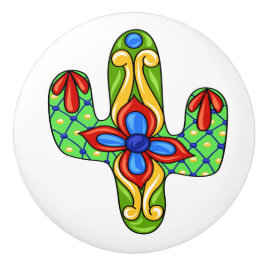 Talavera Cactus Keramik Drawer Knob Keramikknauf
