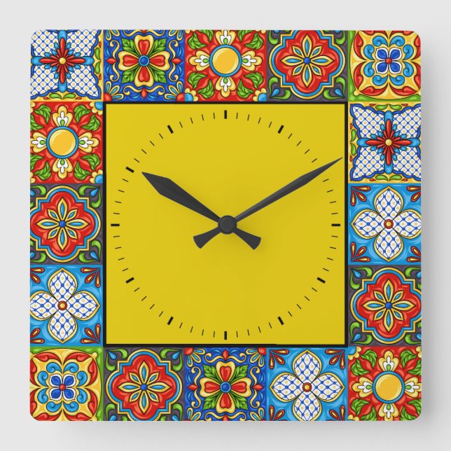 Talavera Carreaux IMAGES Horloge (Recto)
